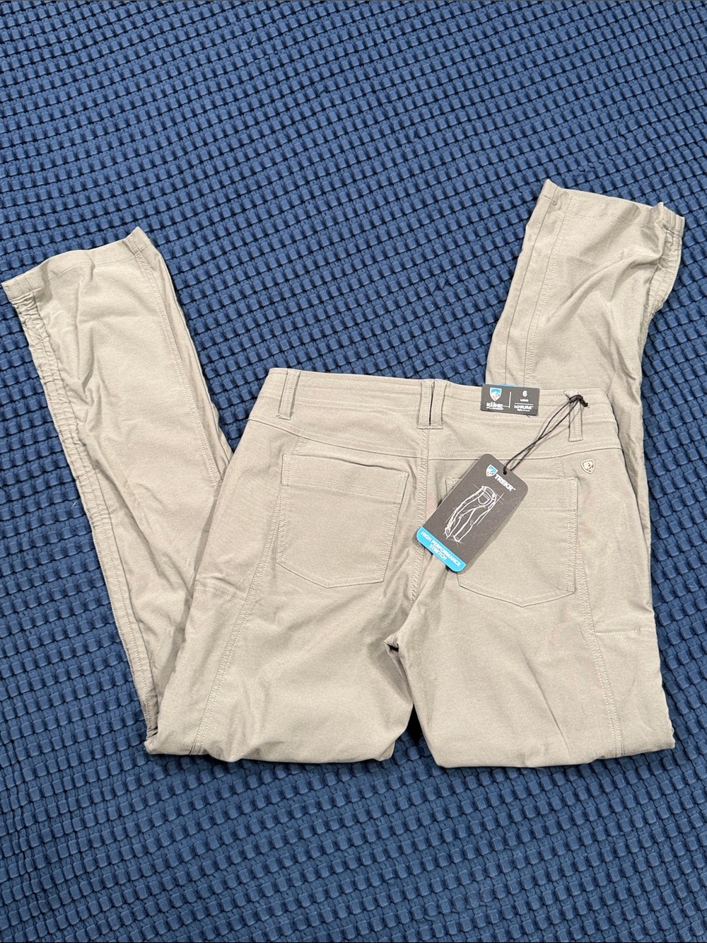 NWTs Kuhl Trekr Hiking Pants Women's Stone Cargo Cinch Up Legs Size 6 Long - Picture 2 of 16